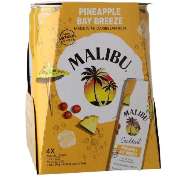 Malibu Cocktail Pineapple 4pk