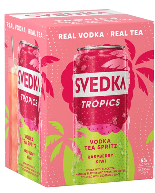 SVEDKA COCKTAIL  RASP KIWI 4PK